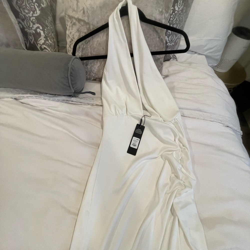 Fashion Nova White Formal Maxi Dress